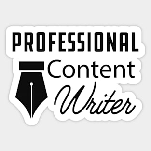 Content Writer - Professional content writer Sticker